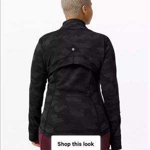 Lululemon Define Jacket 
Black Camo Size 8